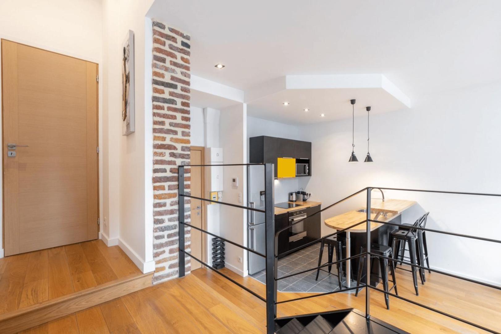 Grand' Place - Beautiful Apartment For 2 ليل المظهر الخارجي الصورة