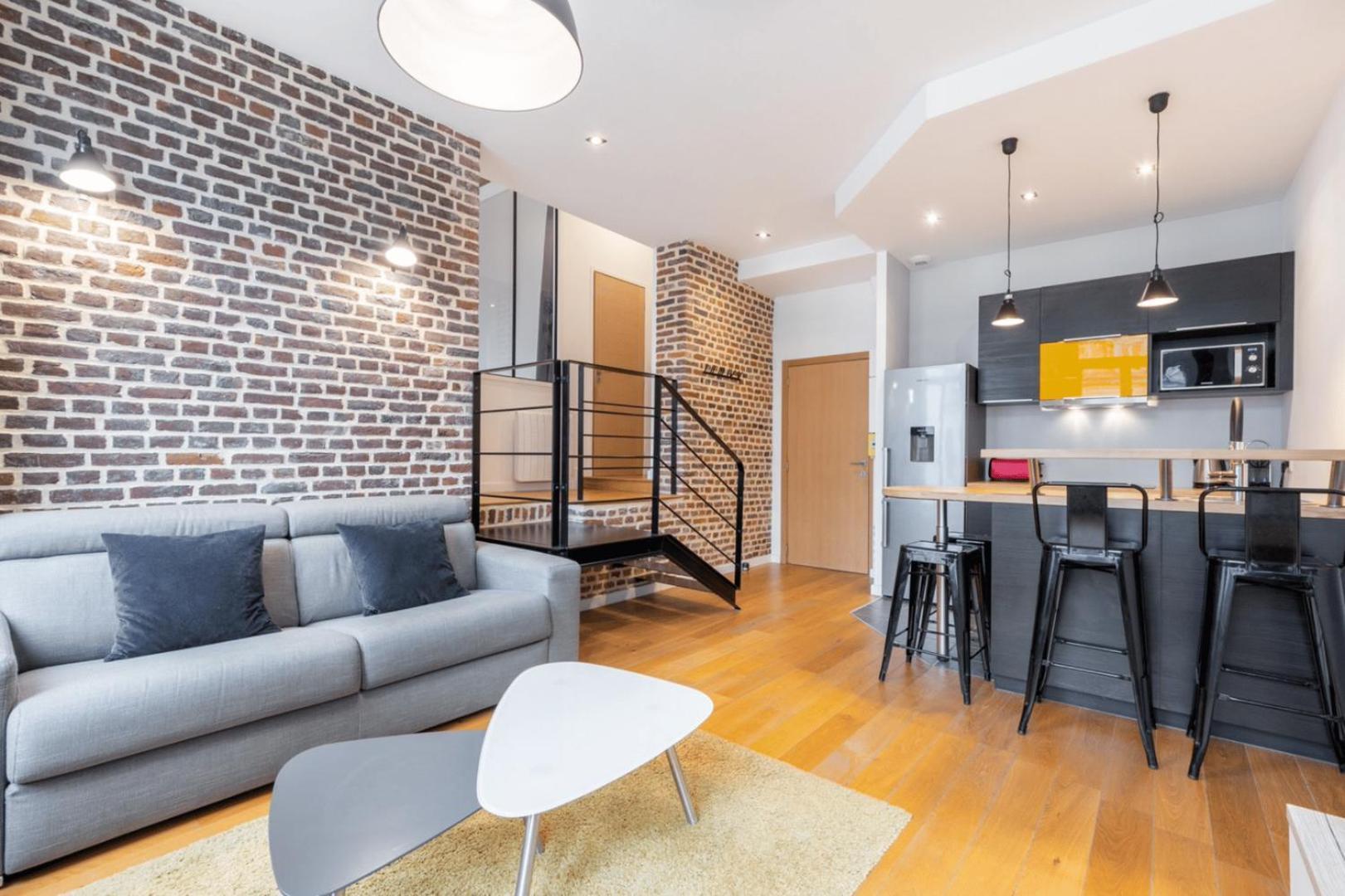 Grand' Place - Beautiful Apartment For 2 ليل المظهر الخارجي الصورة